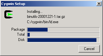 Cygwin Install - Installing