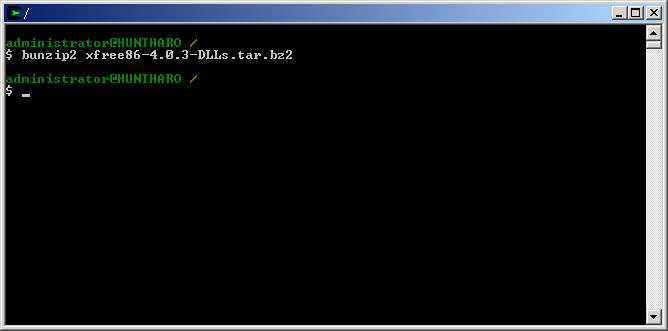 Cygwin/XFree86 Install - 'bunzip2
xfree86-4.0.3-DLLs.tar.bz2'